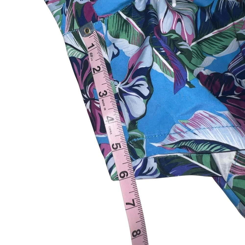 Tommy Bahama Men Bahama Naples Lets Be Fronds Swim Trunks Beach Hut Blue XL NWOT - Picture 5 of 12